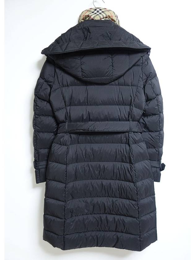 Burberry WoMen's Double Breasted Hooded Padded Black