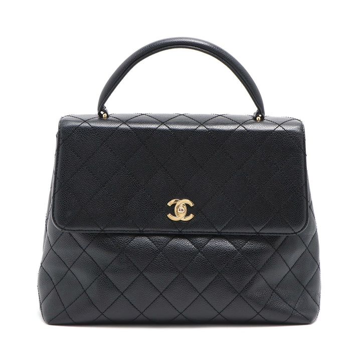 Top Quality Chanel Black Caviar Kelly Handbag