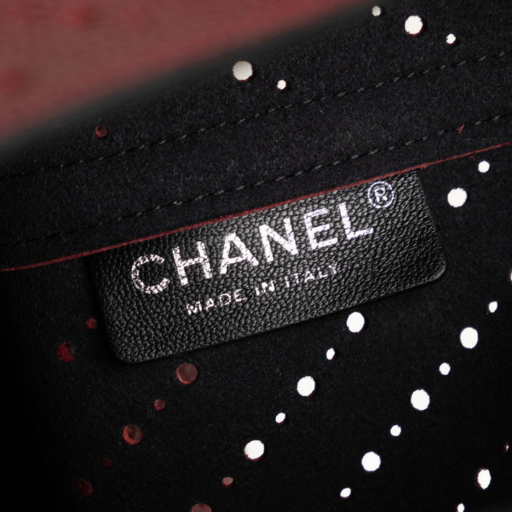 Top Quality Chanel Cocomark V  Chain Shoulder Bag Wine Red Leather Lady Chanel