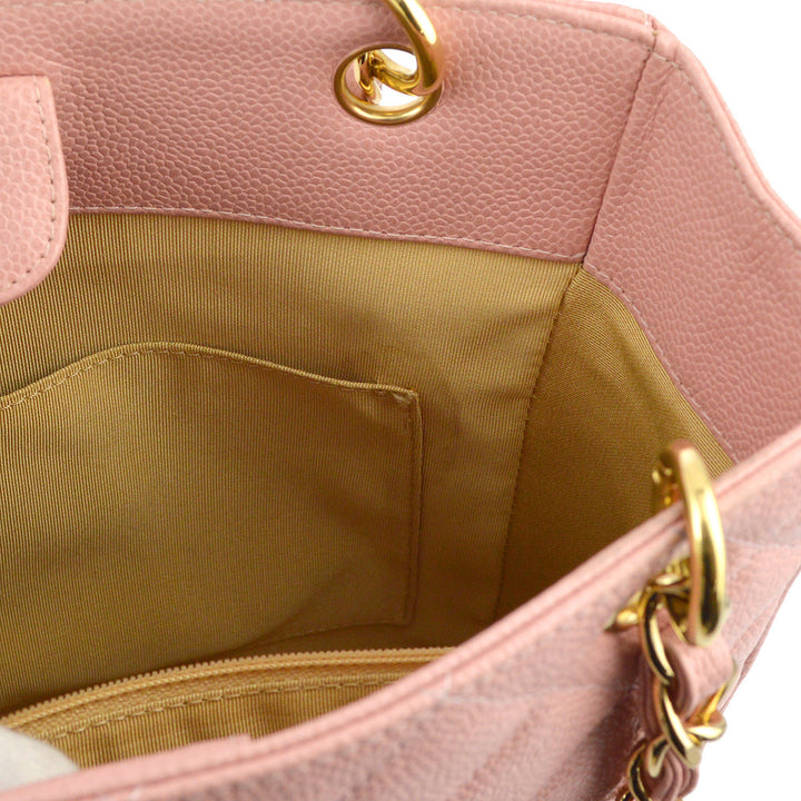 Top Quality Chanel Pink Caviar Petite Shopping Tote PST Tote Bag