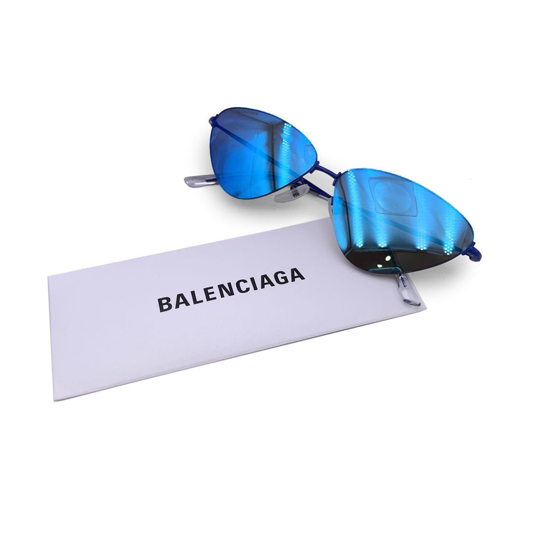 Top Quality Balenciaga Mirrored Cat Eye Sunglasses Bb0105S 61/12 145Mm