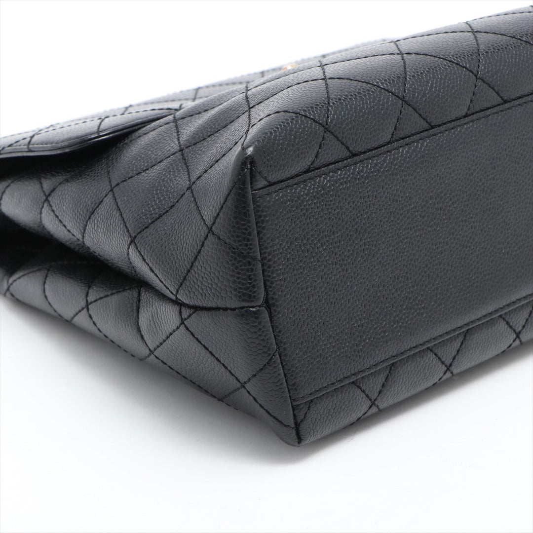 Top Quality Chanel Black Caviar Kelly Handbag