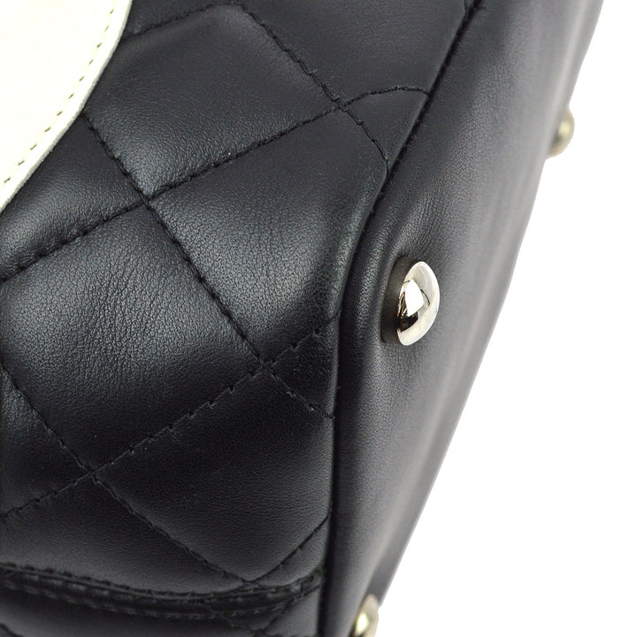 Top Quality Chanel Black Calfskin Cambon Ligne Tote Handbag
