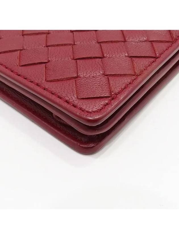 Bottega veneta 598290 Red Intrecciato WOC Mini Cross Bag