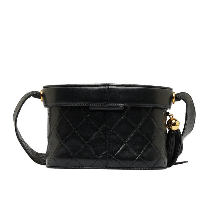 Top Quality Chanel Cocomark Tassel winged Shoulder Bag Black Leather  Chanel