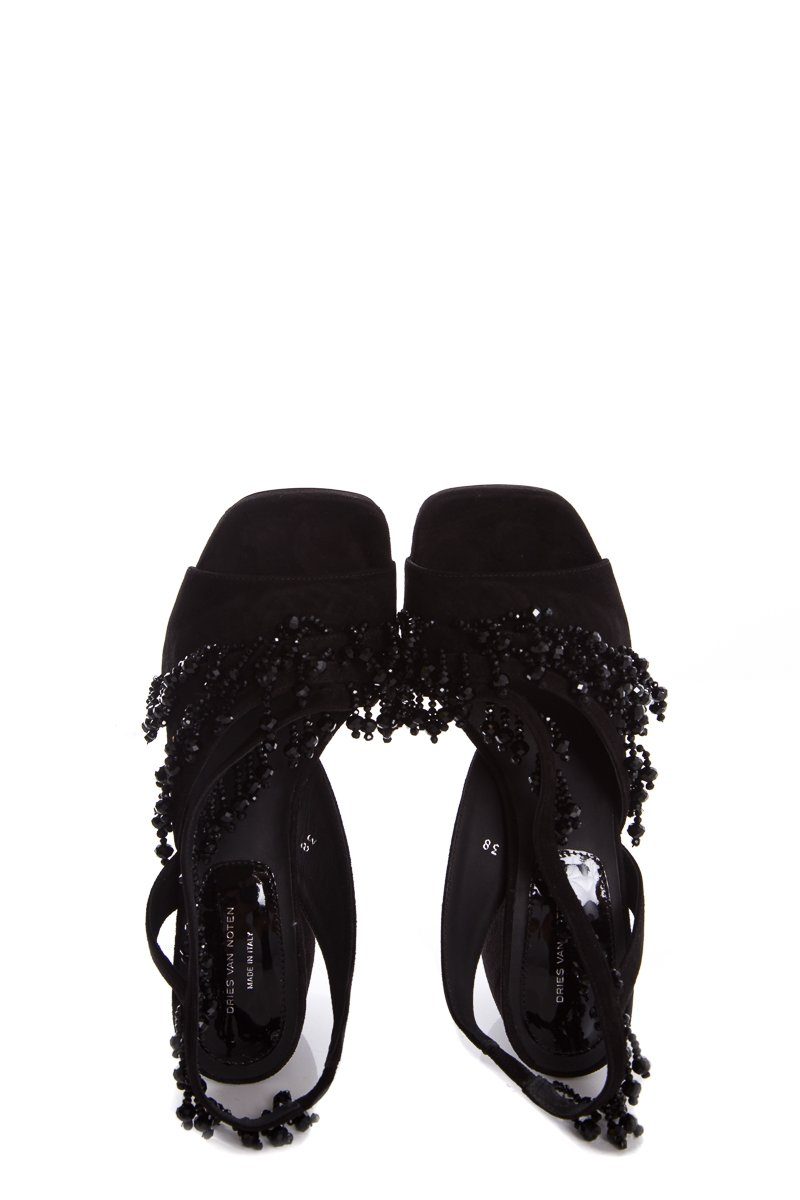 Dries Van Noten Black Sandals SZ 38 NWT