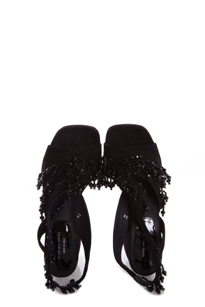 Dries Van Noten Black Sandals SZ 38 NWT
