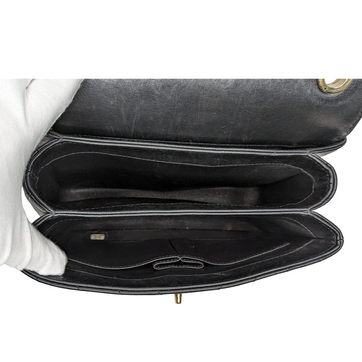 Top Quality Chanel Black Trendy CC Chevron Top Handle Flap Bag
