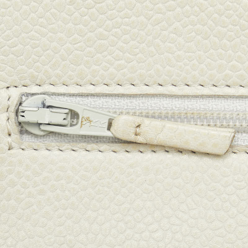 Top Quality Chanel Matrasse 2.55 Single Flap Long Wallet Chain Wallet White Caviar S  CHANEL
