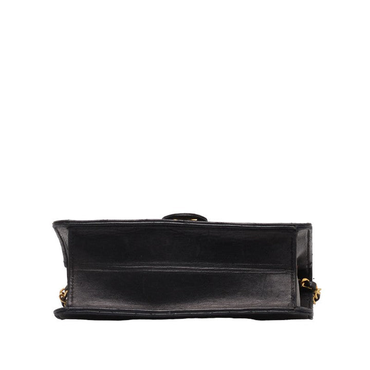 Top Quality Chanel Matrases Coco Pushlock Chain Shoulder Bag Black  S  Chanel