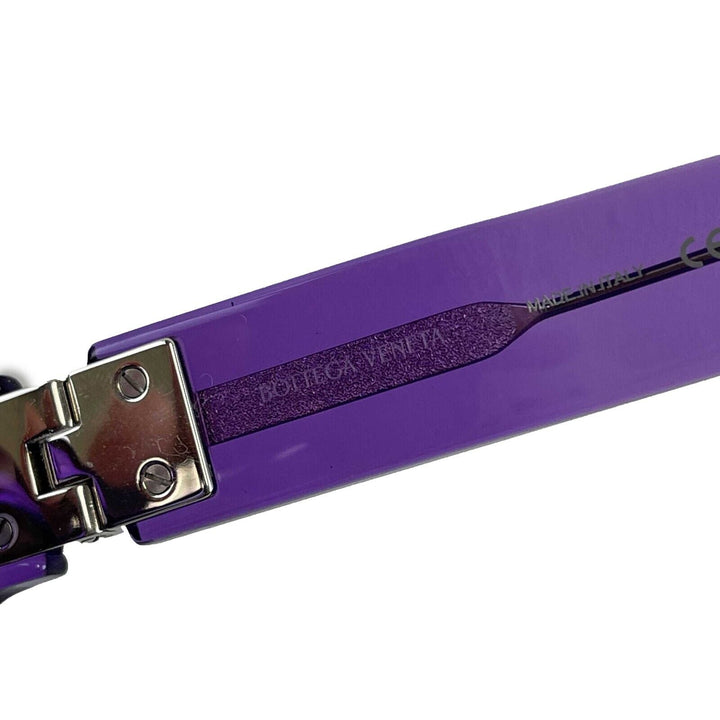 Bottega veneta 2022 Purple Violet Squared Acetate Translucent Sunglasses