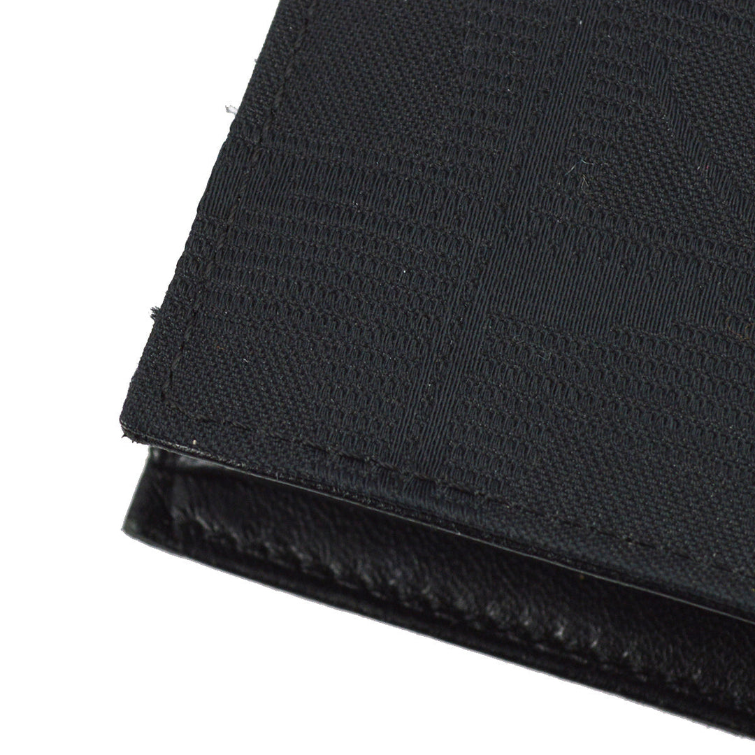 Top Quality Chanel 2000-2001 Black New Travel Line Bifold Wallet