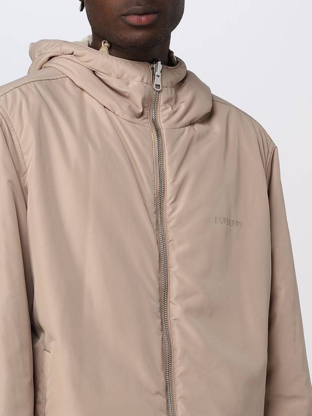 Burberry Check Nylon Reversible Hooded Jacket Soft Fawn