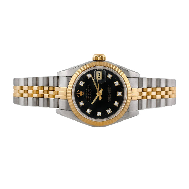 Rolex Ladies Two-tone Datejust with Factory diamonds, item #5
