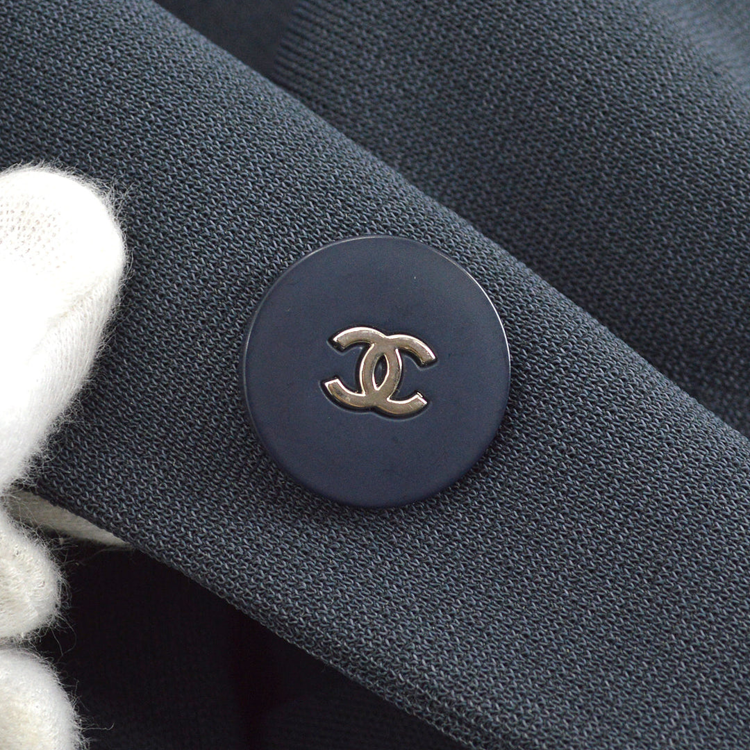 Top Quality Chanel Single Breasted Jacket Gray 98C #44