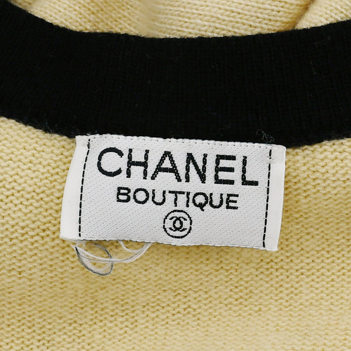 Top Quality Chanel Short Sleeve Cardigan Ivory