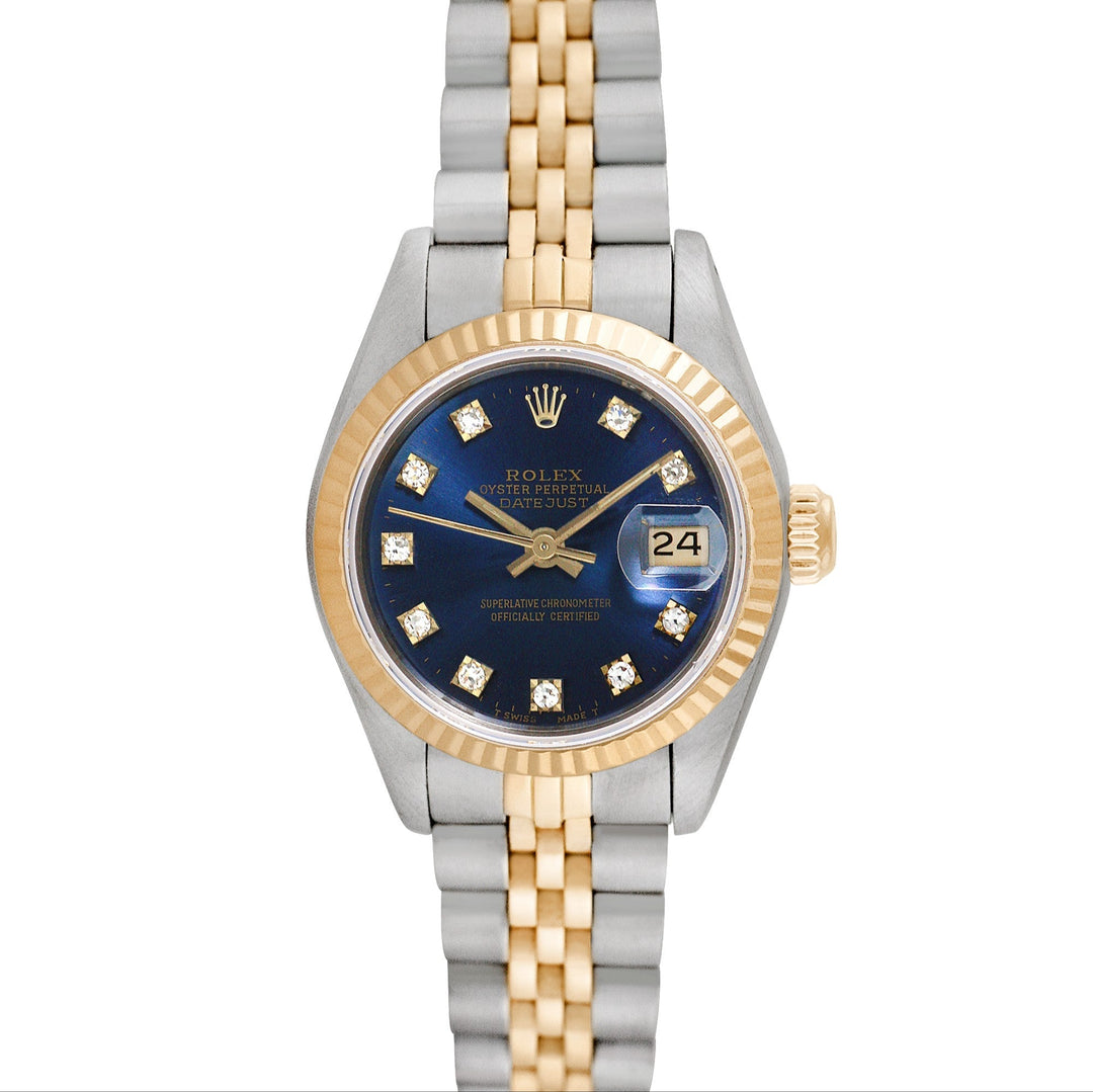 Rolex Ladies Two-tone Datejust with Factory diamonds, item #13