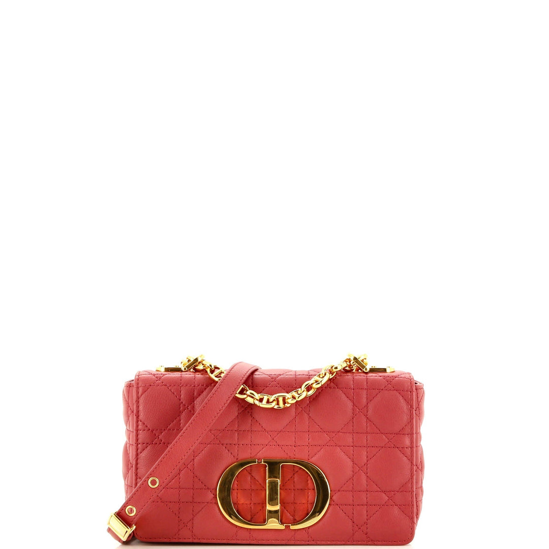 Top quality Dior Caro Bag Cannage Quilt Calfskin Small