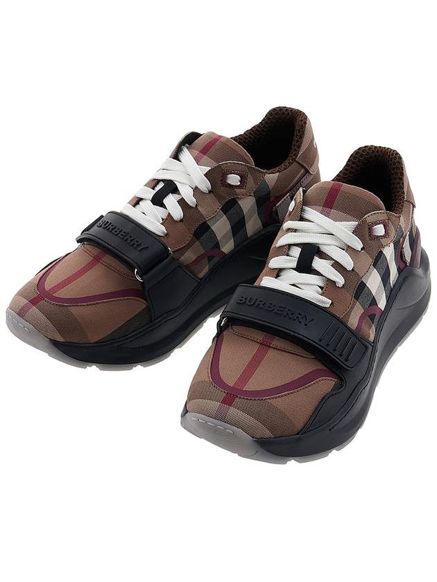 Burberry Ramsey Check Cotton Low Top Sneakers Brown
