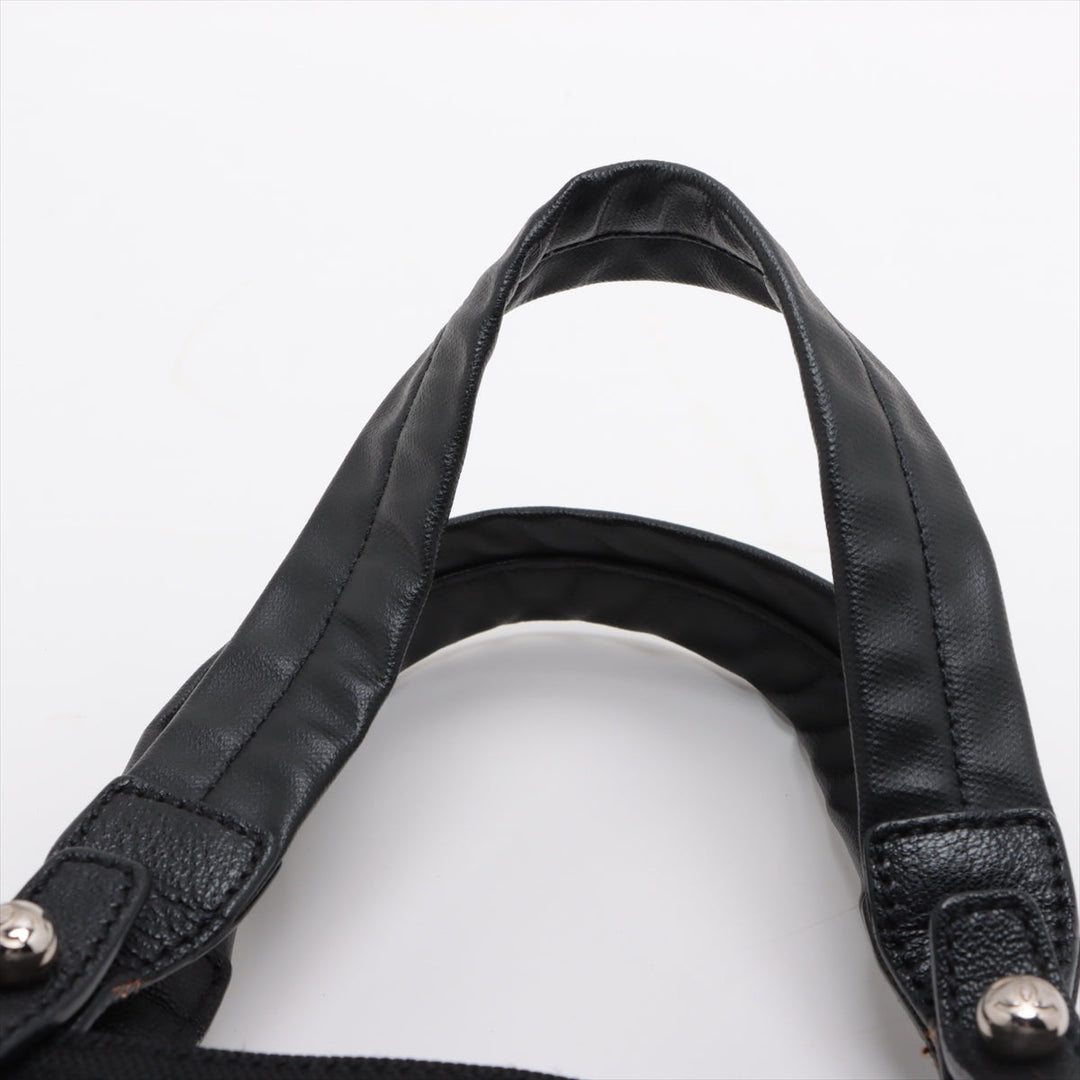 Top Quality Chanel PARIBIARITZ MM  Linen Tote Bag Black Silver G  13th