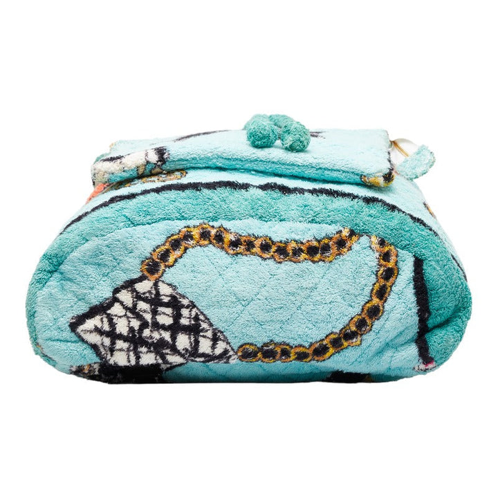 Top Quality Chanel Pillage Rucksack Backpack Green Multicolor Cotton Lady Chanel
