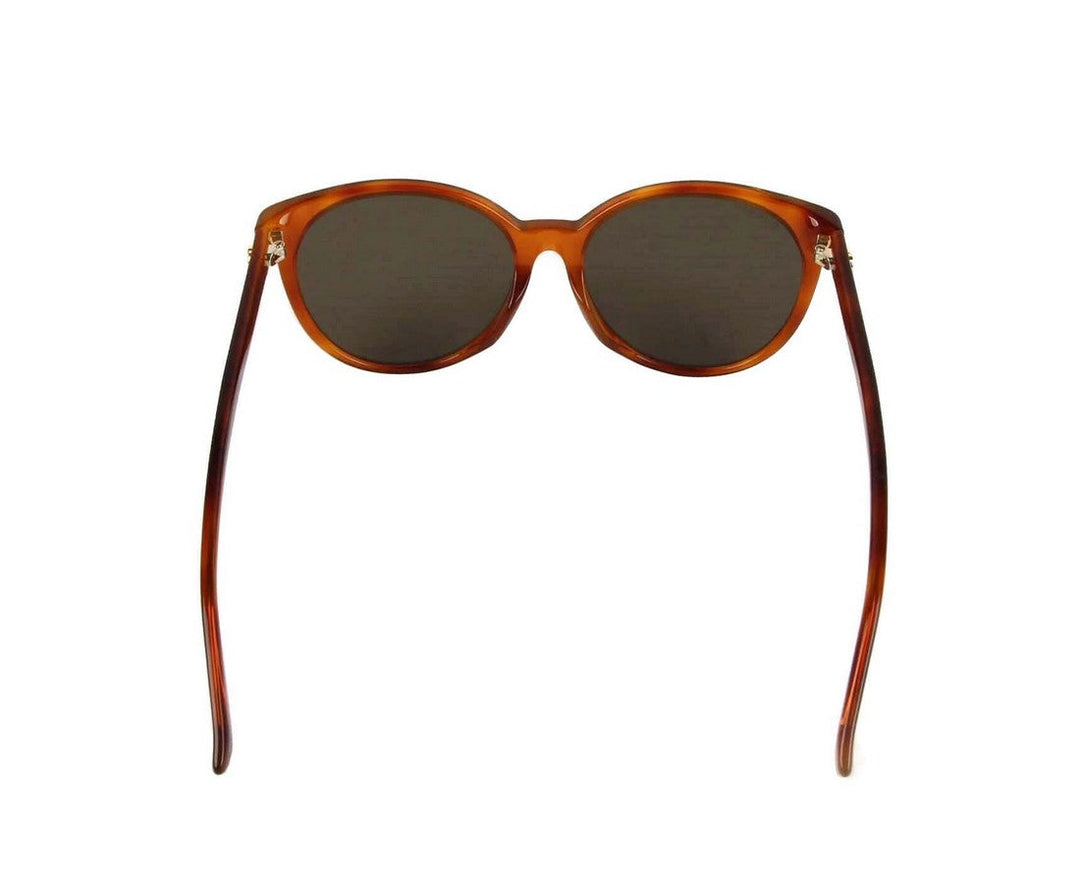 Gucci Women's  Mustard Acetate Round Sunglasses