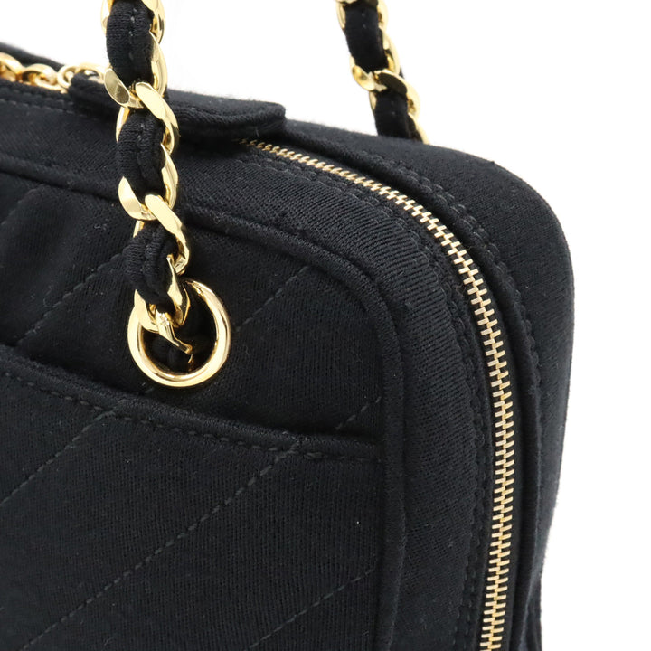 Top Quality Chanel Top Quality Chanel V Stick Coco Mark Chain Shoulder Tortoise Shoulder Cotton Jacket Black Black With Black Cotton Jacket