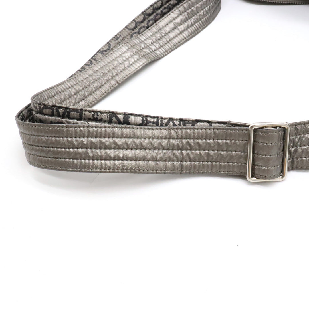 Top Quality Chanel Unlimited Shoulder Bag Sliding Nylon Silver Black Black Silver A46532