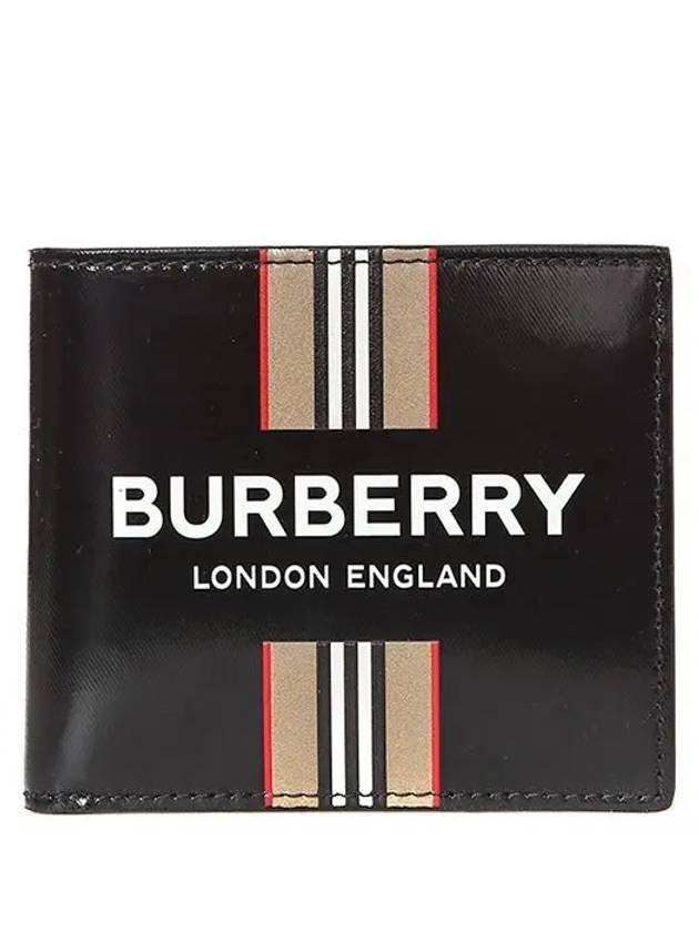 Burberry Striped Logo Bifold Wallet Black