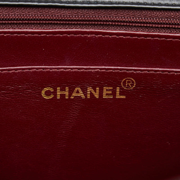 Top Quality Chanel Decamatrasse 34 Cocomark ingle Flap Chain Shoulder Bag Black   CHANEL