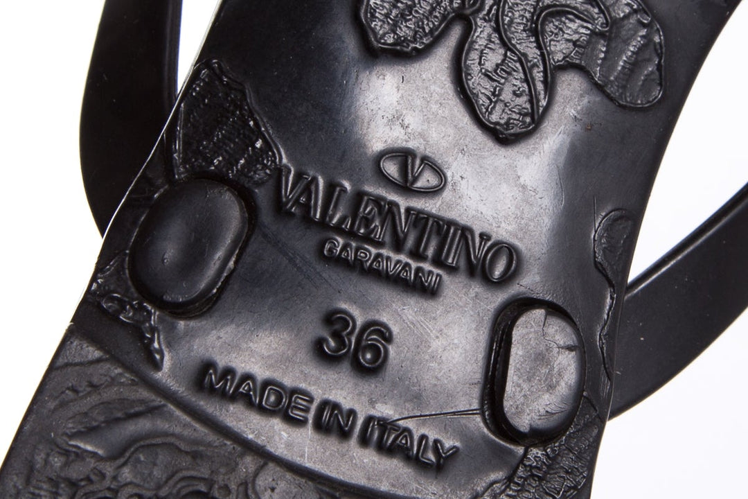 Valentino Black Sandals SZ 36