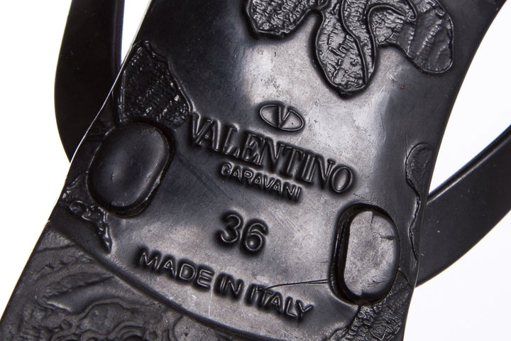Valentino Black Sandals SZ 36