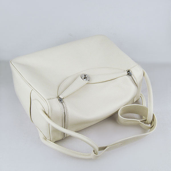 Hermes Lindy 34cm handbag 6208 beige Silver