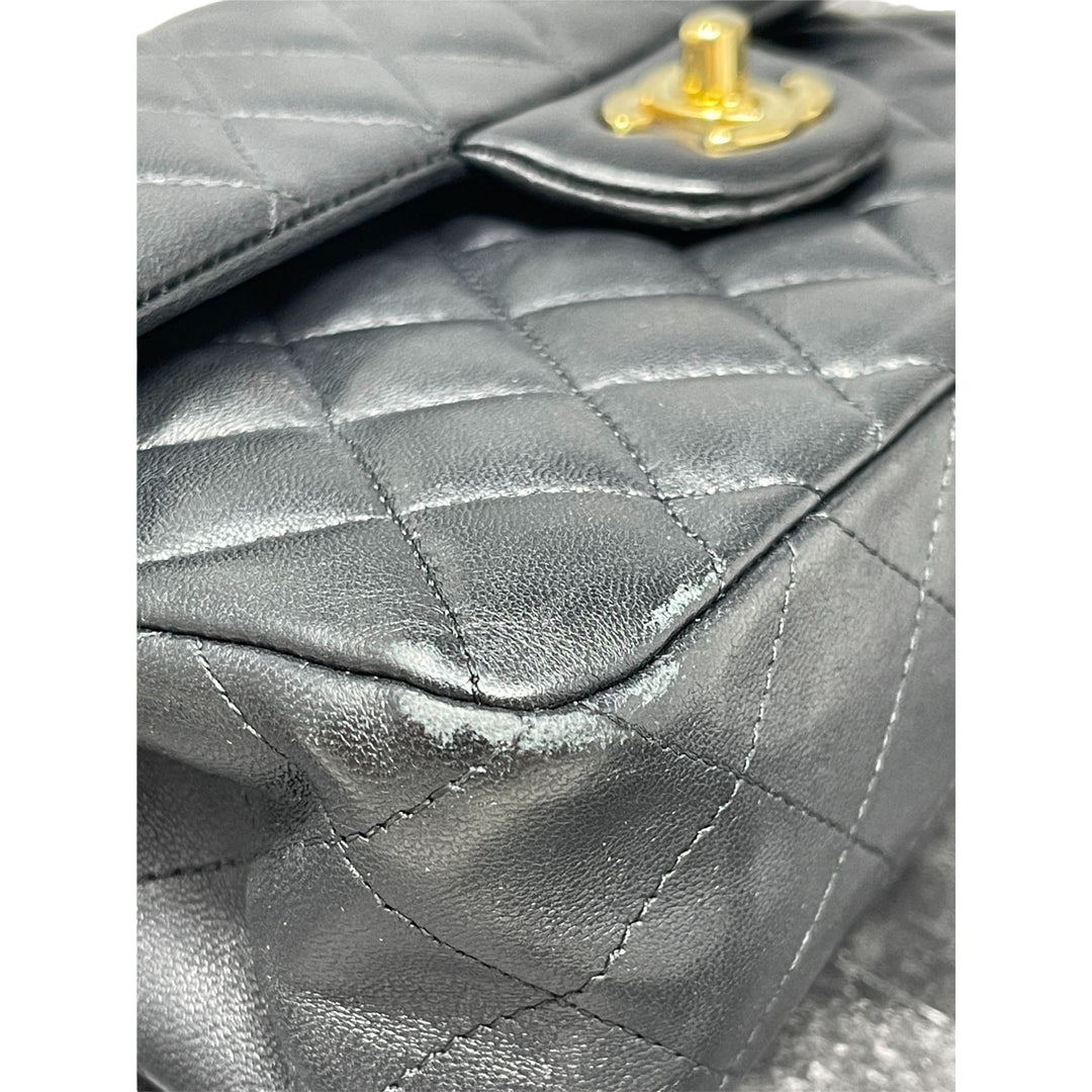 Top Quality Chanel Top Quality Chanel Classic Double New Bag Quilted Lambskin Small - Black