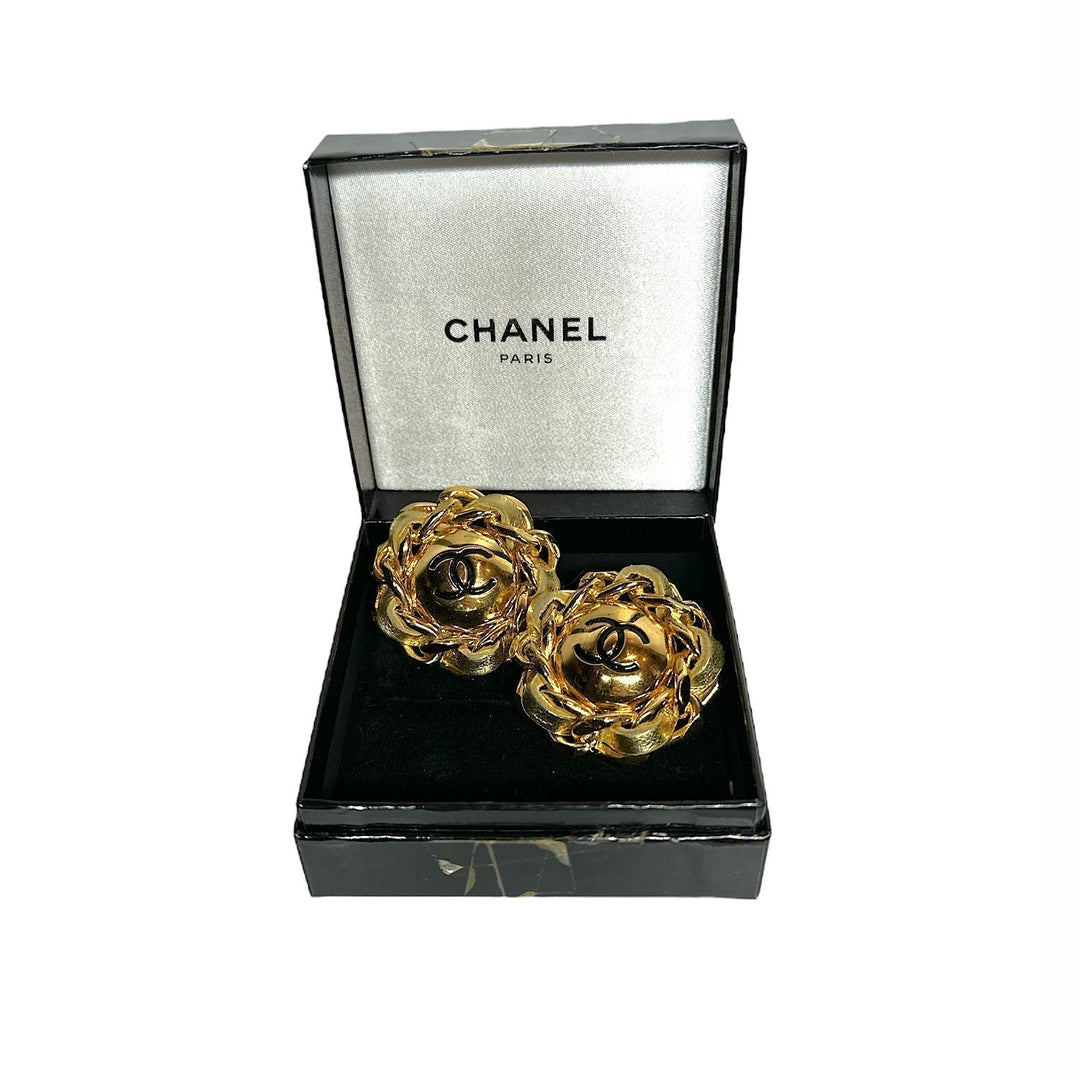 Vintage Top Quality Chanel by Karl Lagerfeld Clip On Earrings