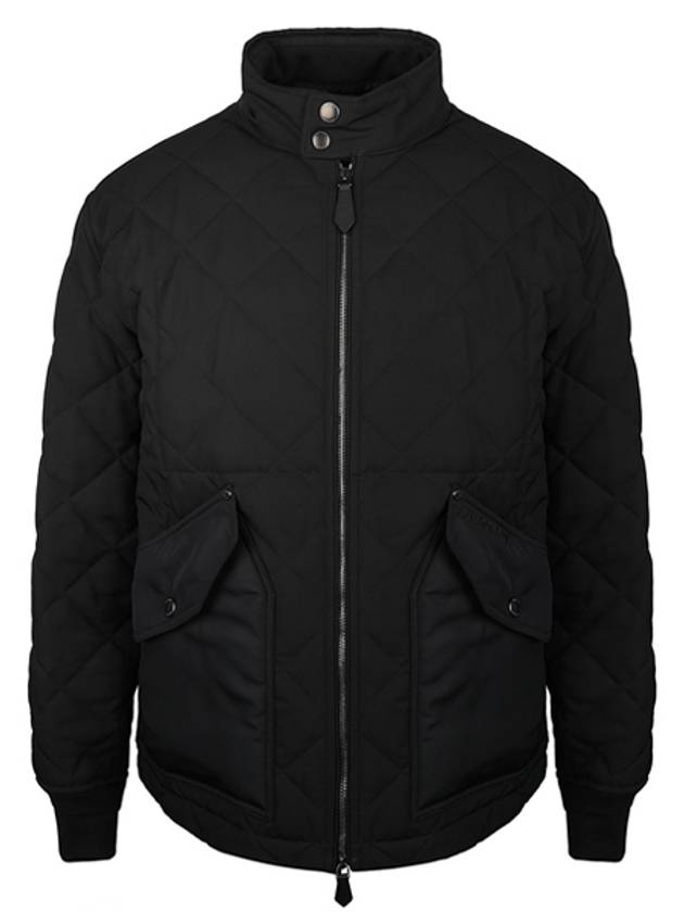 Burberry Diamond Quilted Thermoregulated Jacket Black