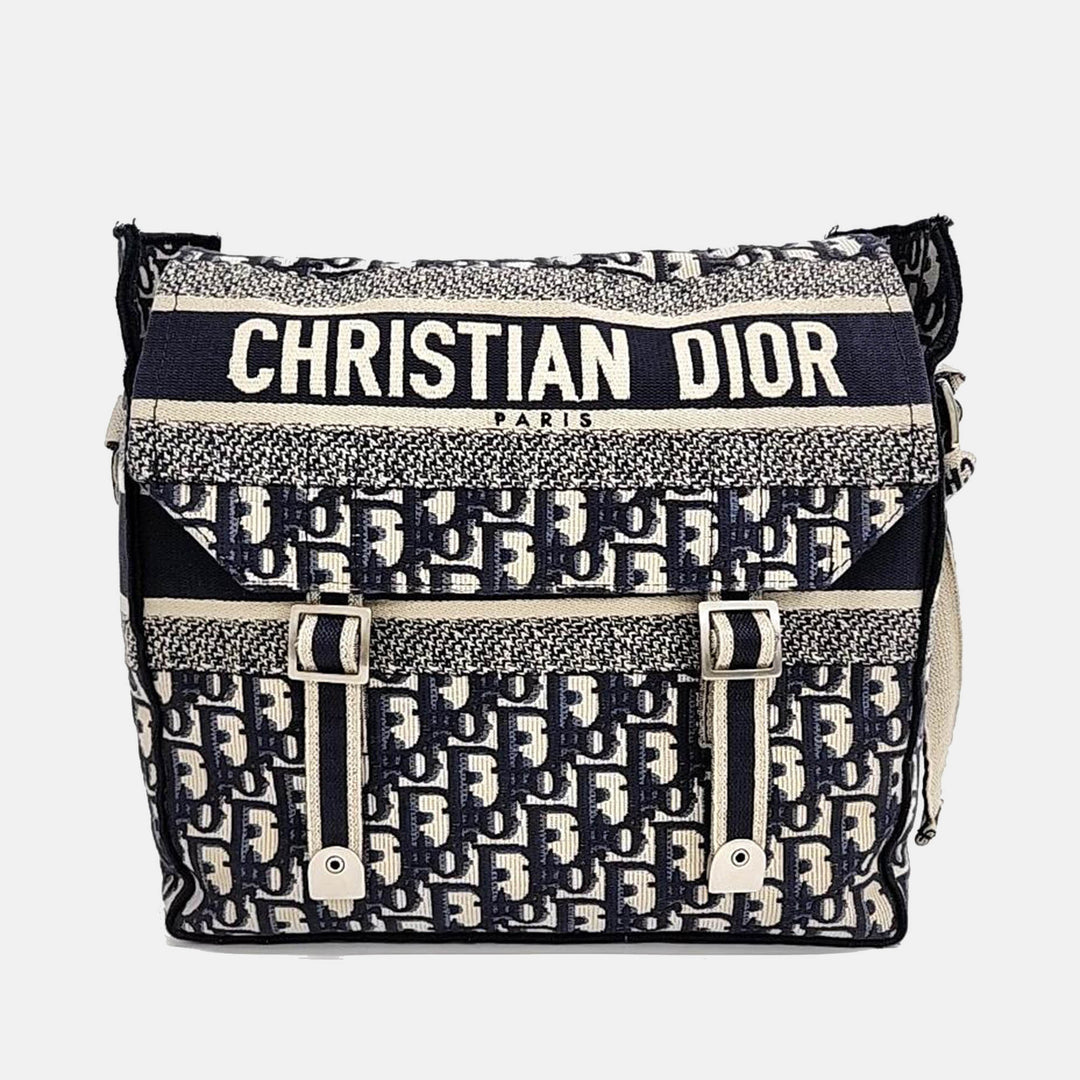 Top quality Dior Christian Black Logo Oblique Top quality Diorcmap Messenger Bag