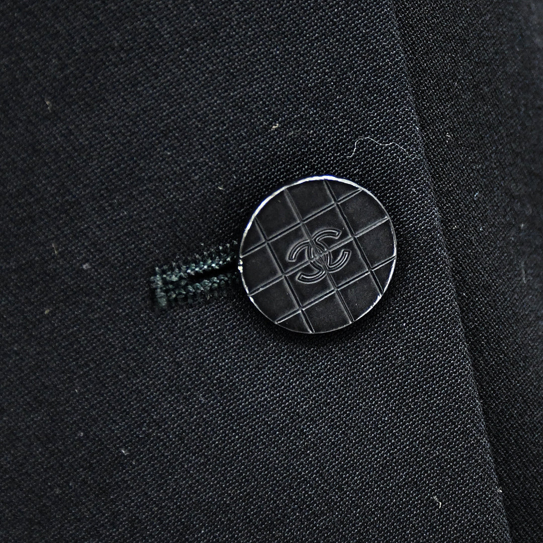 Top Quality Chanel Single Breasted Jacket Black