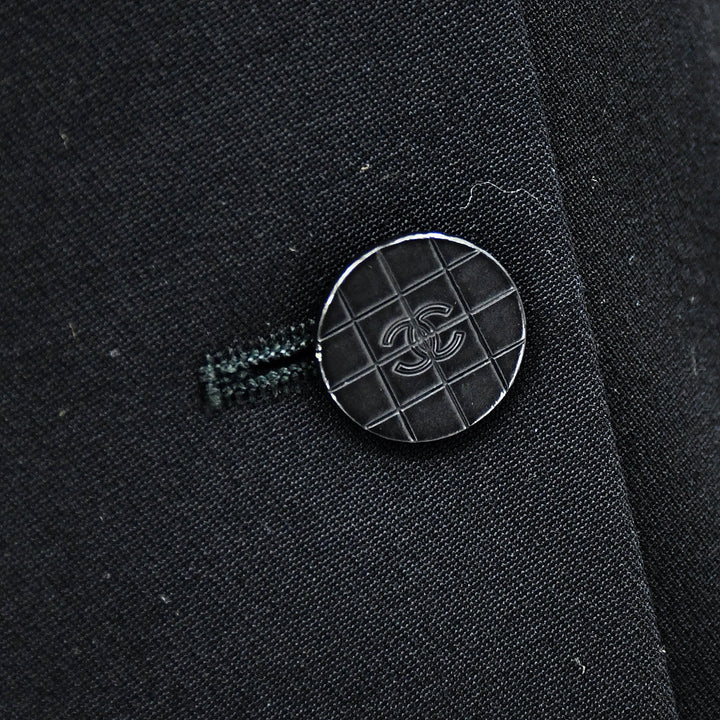 Top Quality Chanel Single Breasted Jacket Black
