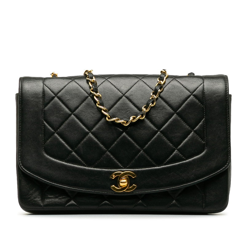 Top Quality Chanel Diana Flap Medium in Lambskin Black