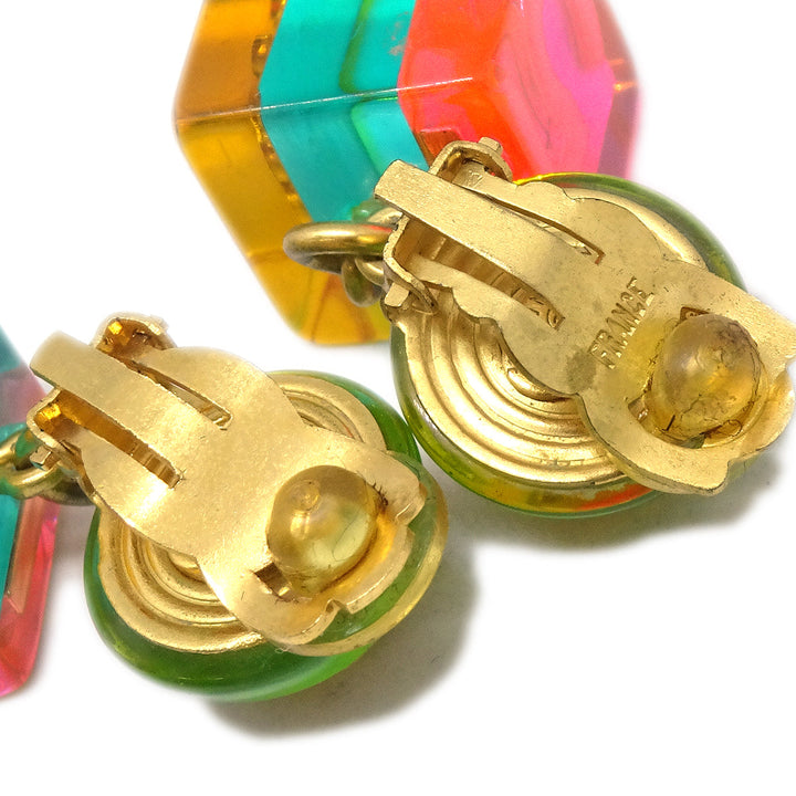 Top Quality Chanel Dangle Earrings Gold Clip-On 97A
