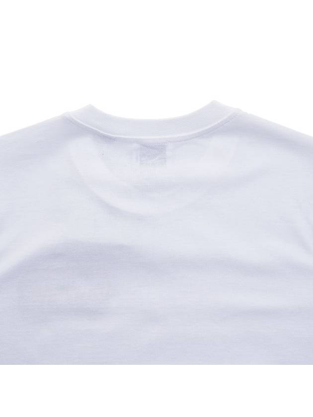 Burberry Logo Applique Cotton Short Sleeve T-Shirt White