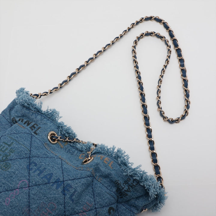 Top Quality Chanel Matrasse Denim Handle Shoulder Bag Blue G
