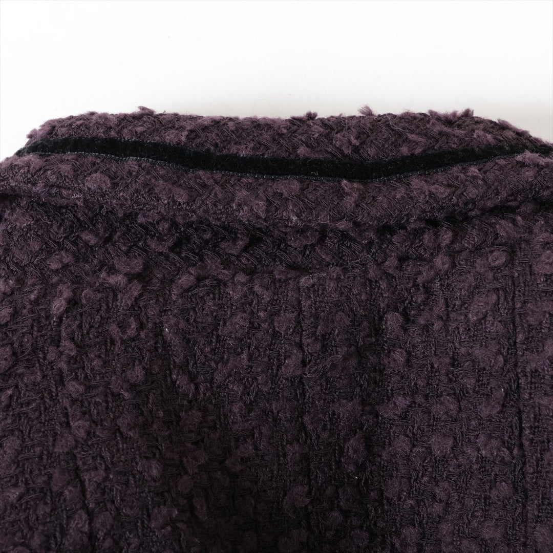 Top Quality Chanel Coconut Button 93A Wool  Alpacca Jacket 34  Pearl P02242 Twid Handcuff