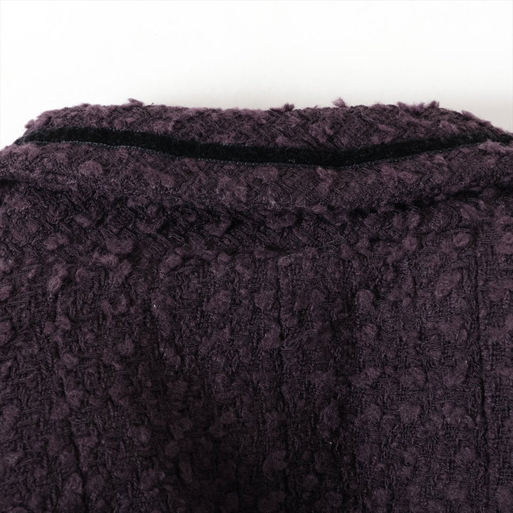 Top Quality Chanel Coconut Button 93A Wool  Alpacca Jacket 34  Pearl P02242 Twid Handcuff