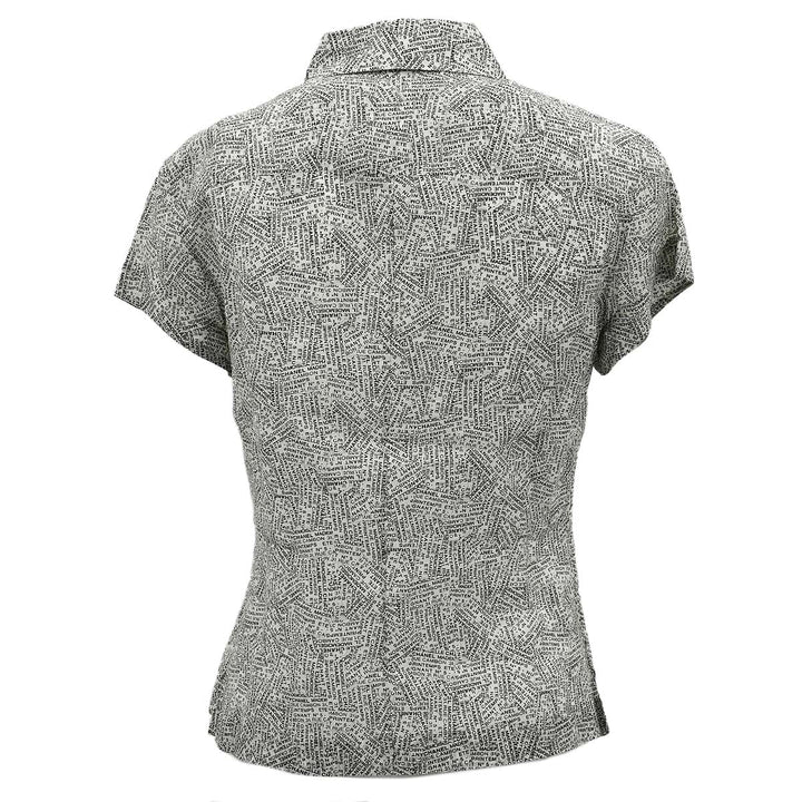 Top Quality Chanel Short Sleeve Shirt White Black 99P #36