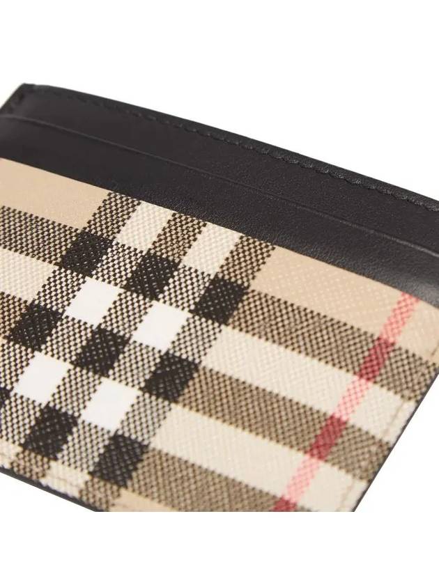 Burberry Men's Vintage Check Card Wallet Beige