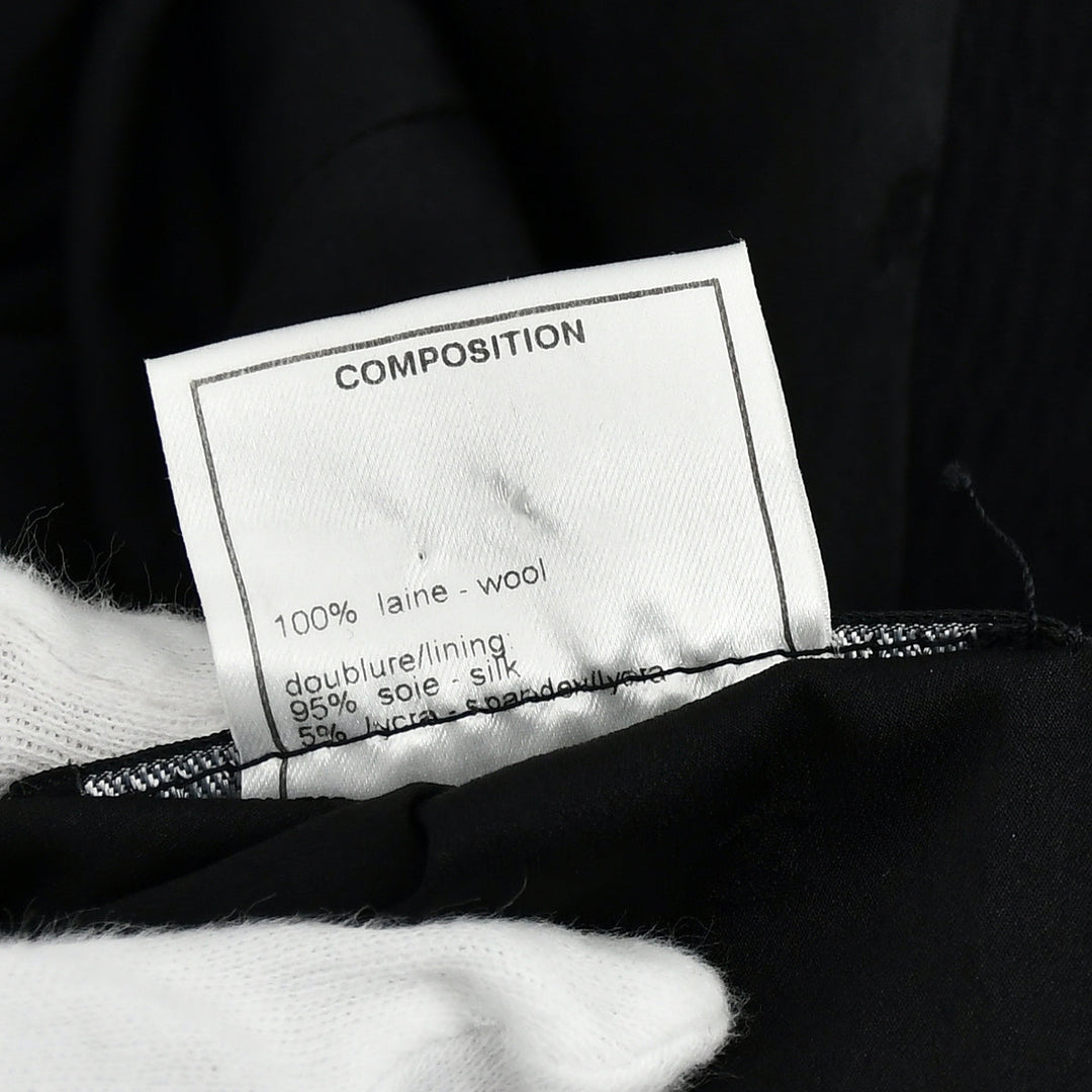 Top Quality Chanel Double Breasted Jacket Black 98A #38