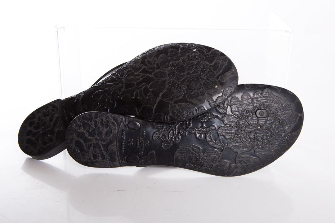 Valentino Black Sandals SZ 36