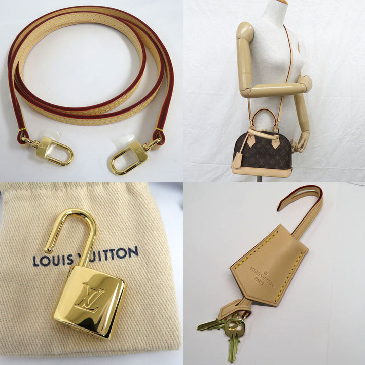 Louis Vuitton Alma BB M53152 Monogram Handbag 2WAY Shoulder Bag Crossbody Brown G Gold  Leather  New Unused]